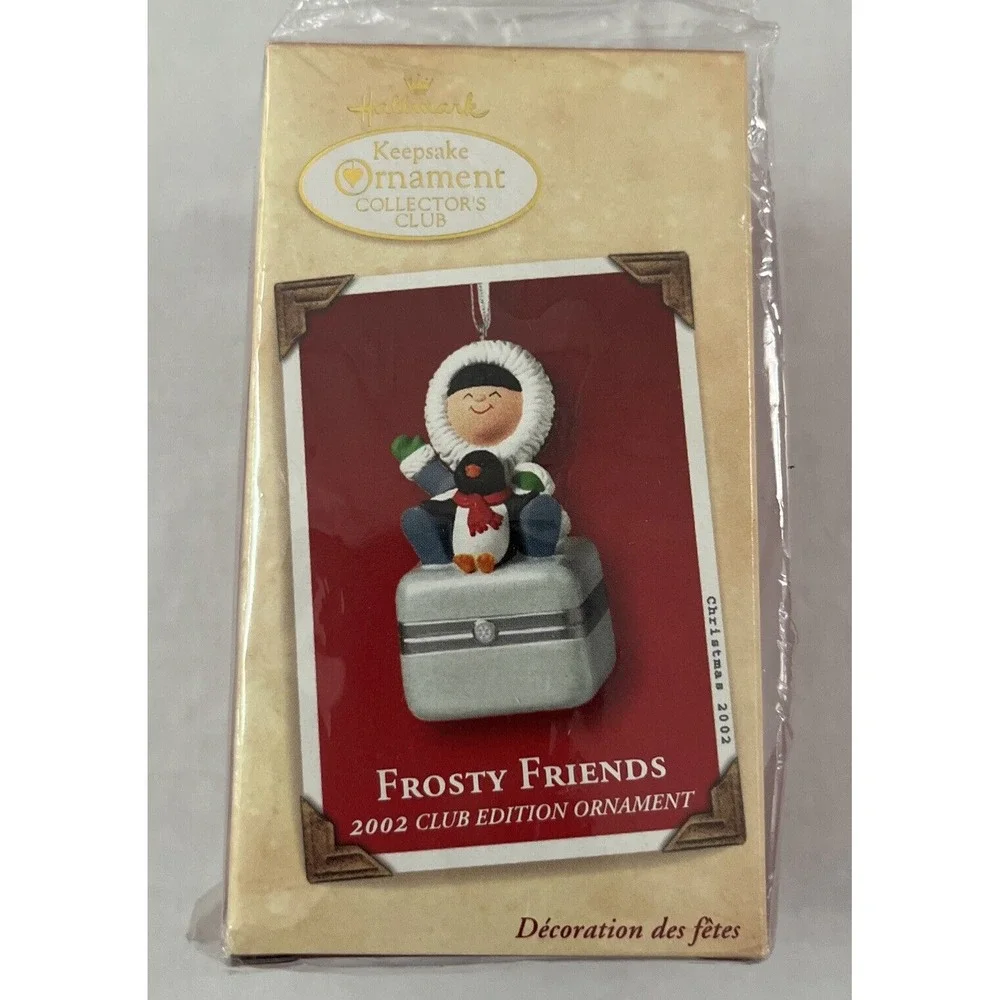 Hallmark 2002 Frosty Friends, Club Edition Collectible Hinged Box Ornament - New